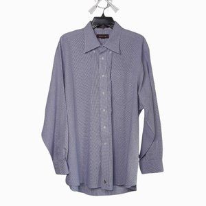 NORDSTROM • 17 - 34 blue white dress shirt business casual meetings Zoom men's